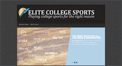 Desktop Screenshot of elitecollegesports.com